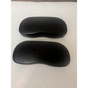 Ray-Ban Black Hard Sunglasses Case Lot of 2 with Cleaning Cloths Clamshell Mens